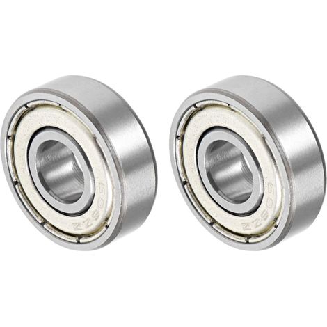 608ZZ 8x22x7mm Ball Bearings x 2PCS Chrome Steel for Machines and Tools, Deep Groove Ball Bearing [Double Sealed] (1/5)