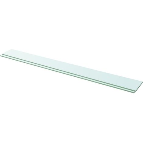 vidaXL Regalböden 2 Stk. Glas Transparent 110x12 cm