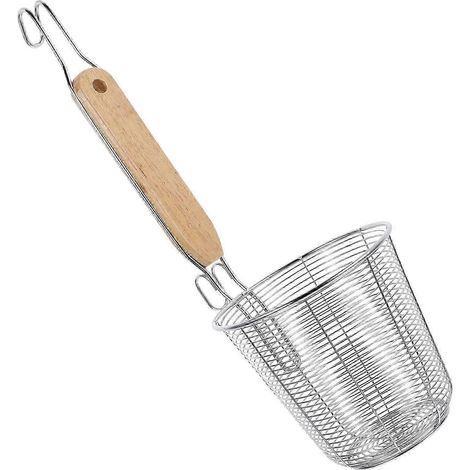 Passoire araignée en acier inoxydable pour aliments, raviolis, nouilles et écumage en profondeur - 34,7 cm (1/4)