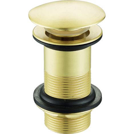 Piletta per lavabo senza troppopieno colore oro dorato (1/2)