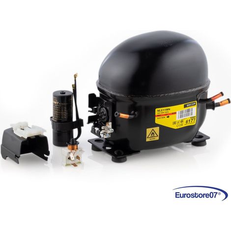 Compressore frigorifero / congelatore secop nle11mn - gas r290 - mbp 11,15cc (1/3)