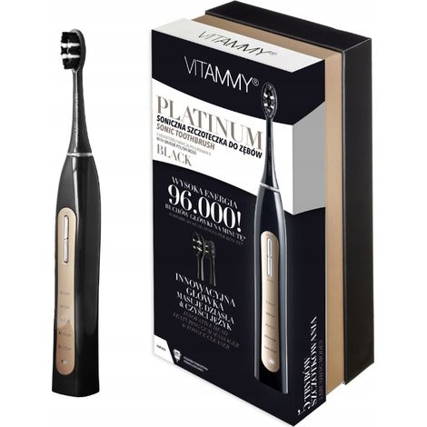 Cepillo de dientes sónico VITAMMY Platinum, negro, 1 unidad. (1/3)