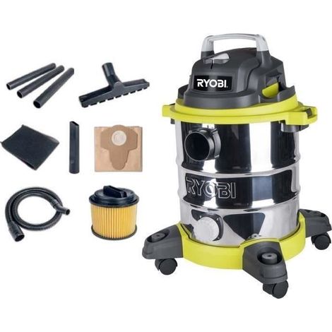 Ryobi RVC-1220I-G Edelstahl Nasssauger 1250W 20L