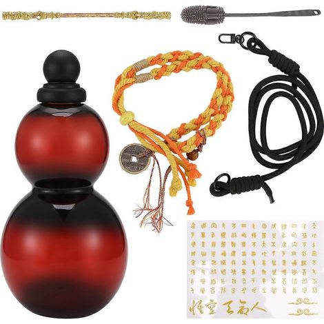 Gourde en forme de calebasse (800 ml), grande capacité, style rétro chinois. (1/5)