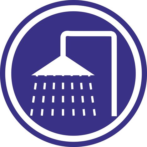 Adesivo informativo - DOCCIA 10 cm (1/2)