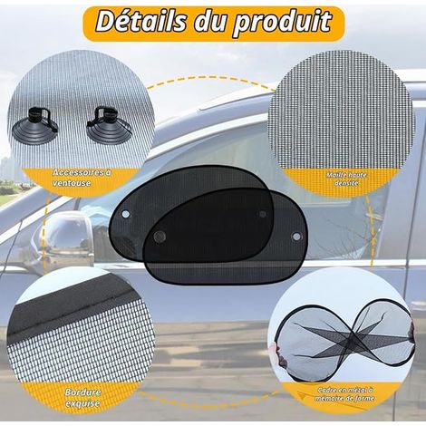 Pare-Soleil Vitres Ventouse Protection Solaire Siège Voiture Bebe(65x38cm) (1/3)