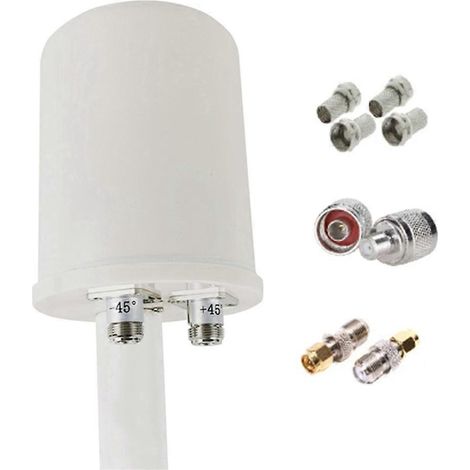 Connecteur d'antenne 5G MIMO 2x32dBi 1700-4000MHz 2G 3G 4G 5G LTE externe - JBMEDIA (1/4)