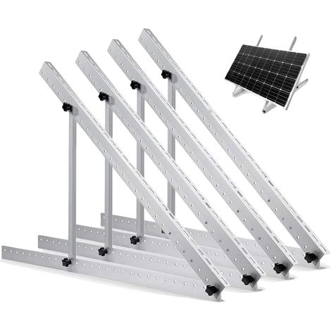 Supports de panneaux solaires, angle ajustable, construction en aluminium durable, 47 IN 2 Ensembles (1/2)
