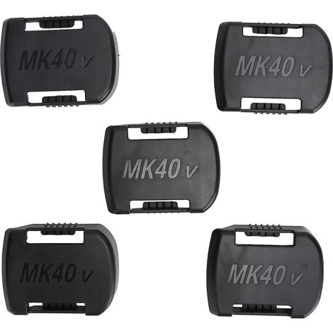 5 supports de batterie ABS pour accumulateurs Li-ion 40V Makita - rangement et fixation sécurisés