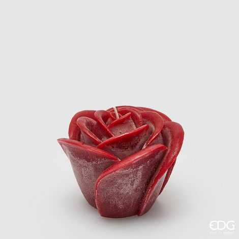 EDG Enzo De Gasperi Candela Rosa Sugar H 9 Cm D 11 Cm Burgundy