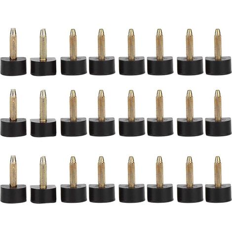 24PCS Clou,Chevilles de Rechange pour Chaussures à Talons Hauts,Plaques de Embouts à Remplacement (13x13mm) (1/5)