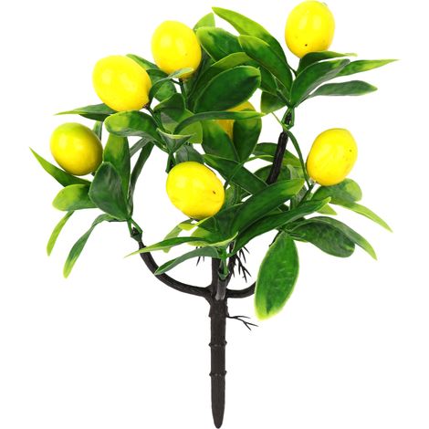Kumquat Citron en Pot en Pot Artificiel en Pot Citron Fruit avec Pot De Fleur Simulation Citron Inserts Maison Arrangement De Fleurs Décoration De Bureau (3) (1/5)