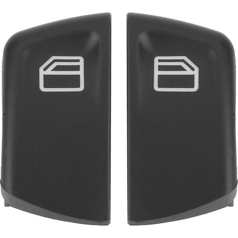 Cubiertas para los controles de las ventanillas de Mercedes Vito/Viano W639 y Sprinter II (2003–2013) – Juego de 2, plástico negro