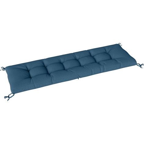 Outsunny Sun Lounger Cushion, Memory Foam Patio Chair Cushion with Ties