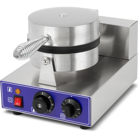 Gofrera profesional 1000W acero inox waffles belgas temporizador 5min 300°C VERTES (1/5)