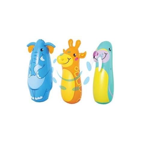 SEMPREIMPIEDI GONFIABILI "PUNCHING BALL SAFARI" + 3 ANNI - cm.89h. - peso Kg.0.280 (art.52152)