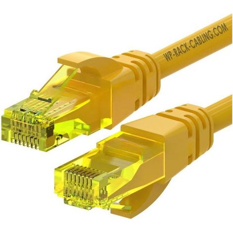 WP WPC-PAT-6AU002Y cavo di rete Giallo 0,2 m Cat6a U/UTP (UTP) (1/2)