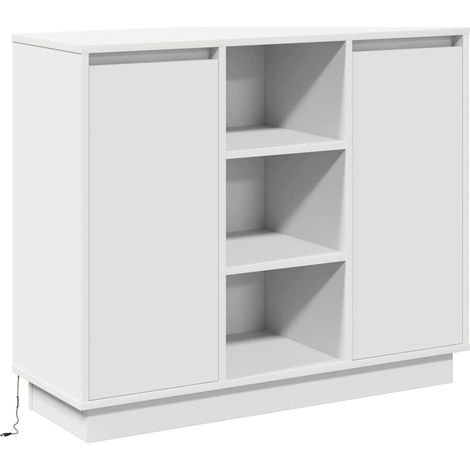 Buffet,Bahut,Meuble de Rangement avec étagère Blanc 90 x 32 x 75 cm Bois d'ingénierie CFW95295 (1/5)