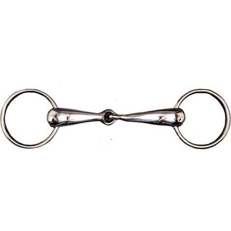 Filetto inglese snodato con imboccatura grossa 23 mm: 11,5, Argento