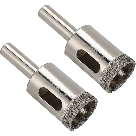 2-teiliges Set mit 20-mm-Diamantbohrern und Rundschaft-Lochsägen für Glas, Marmor und Keramikfliesen (1/5)