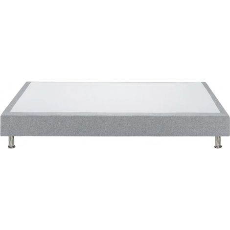 Sommier 180x200 tissu gris - REMIMOS (1/4)