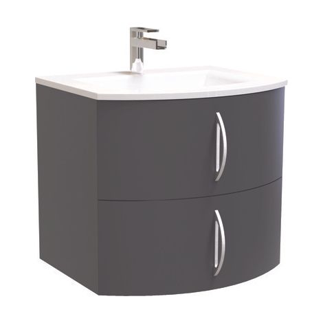 [JAMAIS UTILISE] ONDEE ZEN - Meuble FROLLO laqué 60 gris (1/4)