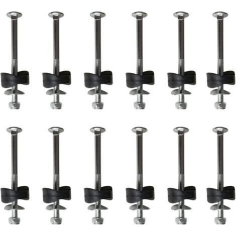 Lot de 12 entretoises de trampoline avec vis pour fixer le trampoline, accessoires de trampoline de remplacement (1/4)