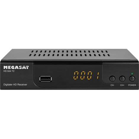 Récepteur MEGASAT HD 644 T2, DVB-T2, Full-HD (1/3)