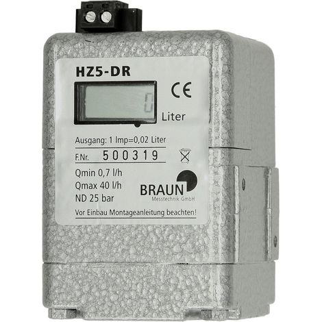 Compteur fioul HZ5DR avec affichage LCD et contact REED