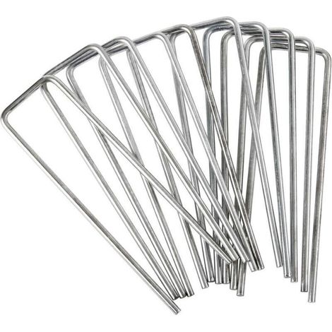 Packung mit 40 WERKA PRO verzinkten Metallklammern 15x4cm
