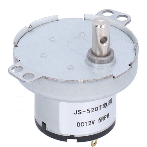 JS-520T Synchronmotor, langlebiger 12-V-Gleichstrom-Getriebemotor mit 5 U/min für elektronische Produkte (1/5)