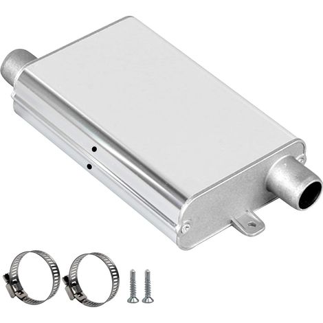 20mm Silencieux d'echappement, Silencieux d'échappement du Chauffage de Stationnement en Aluminium Diamètre intérieur 22 mm, Réduit le Bruit de l'échappement et le son de l'échappement (1/5)