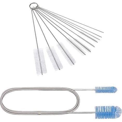 Bottle Washer 11 Pieces Mini Bottle Brush Swab Brush Set Cleaning Nylon Tube Cleaning Brush Cleaning Brush Straw Cleaning Brushes Cleaning Brush (1/5)