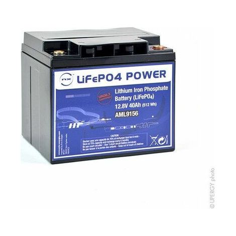 NX - Batterie Lithium Fer Phosphate NX LiFePO4 POWER UN38.3 (512Wh) 12.8V 40Ah M6-F (1/3)