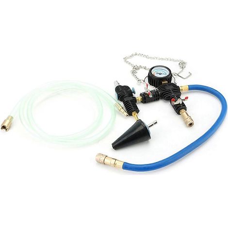 Outil de purge du système de refroidissement moteur automobile pour remplissage de liquide de refroidissement, kit d'outils de remplacement universel avec tuyau. (1/5)
