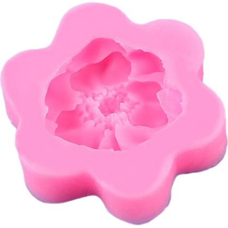 Moule en silicone rose, moule à fleurs en fondant, moule à cupcakes pour mariage, moule à desserts en chocolat à faire soi-même (1/4)