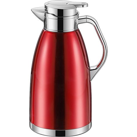 Termo de gran capacidad - Jarra isotérmica para café - Mantiene las bebidas calientes - Aislamiento térmico de 36 horas - Capacidad de 23 litros - Rojo (1/5)