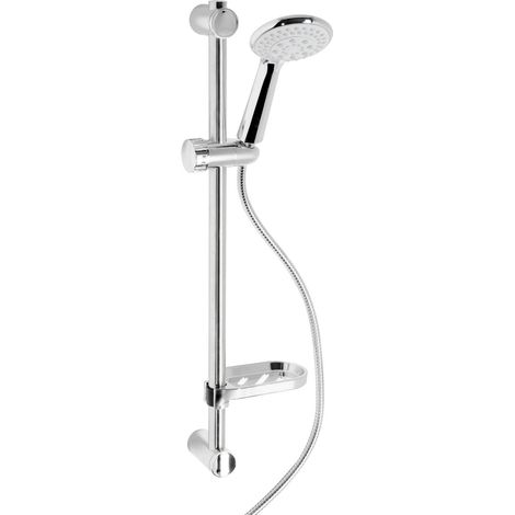 Metaform - Saliscendi Doccia 5 getti Doppia aggraffatura in Acciaio inox e ABS Mod. Palinuro (1/5)