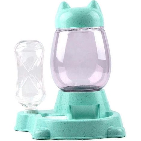 Distributeur automatique de nourriture et d'eau 2 en 1 pour animaux de compagnie, Lmell, amovible et antidérapant, idéal comme cadeau. (1/5)