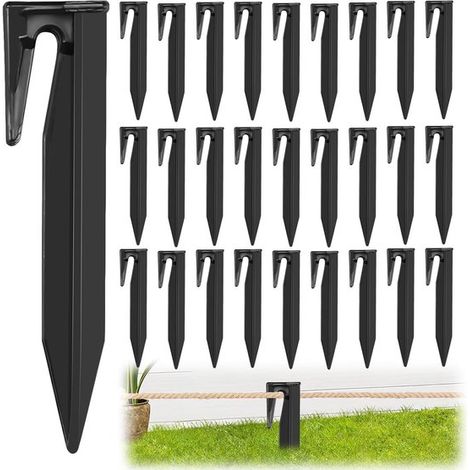 Estacas para cortacésped robótico, cable perimetral, 150 estacas de PP resistentes, clavos, tienda de campaña, camping (1/5)