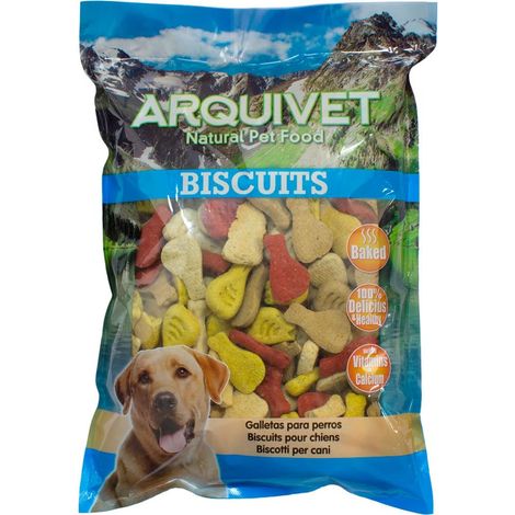 ARQUIVET Biscotti per cani "Prosciutto Mix" - 1 kg - Snack per cani - Premi per cani (1/3)