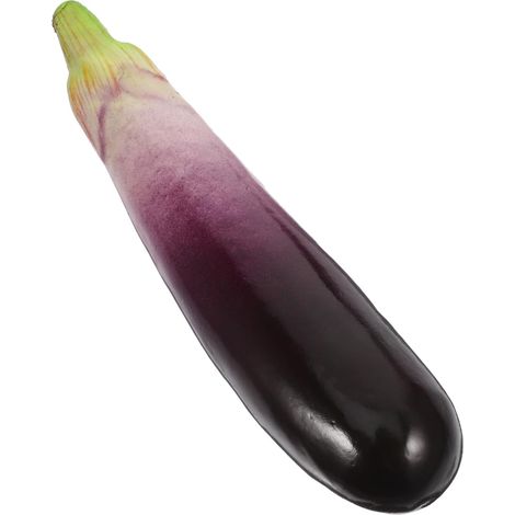 Modèle de Légume Réaliste Aubergine en PVC pour Décoration Cuisine, Accessoire Photo et Présentation Alimentaire Factice, Apparence Naturelle et Design Fidèle