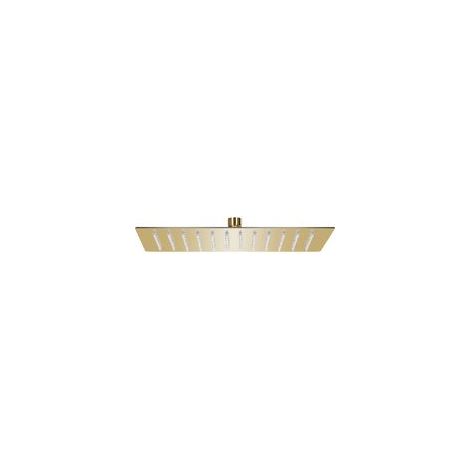 Cabezal de ducha de lluvia de acero inoxidable, 30 x 20 cm, rectangular, dorado - Crezuo (1/4)