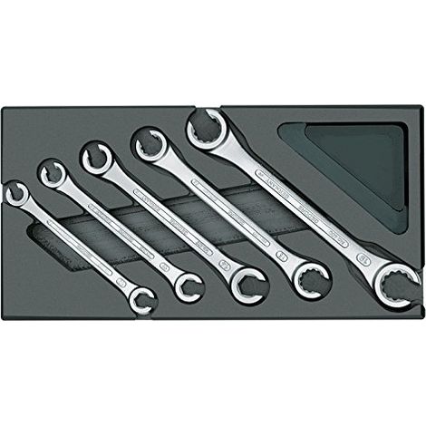 Gedore 1731157 1500 ES-400 Kit chiavi poligonali doppie 5 parti Misura (metrica) 8 - 19 mm (1/3)