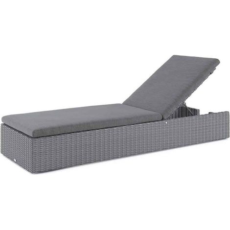 ALICE Gartenliege 65x200 Oltre royal grau Technorattan Homms (1/4)