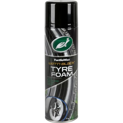 schiuma lucida per pneumatici turtlewax "wet 'n' black" 500ml