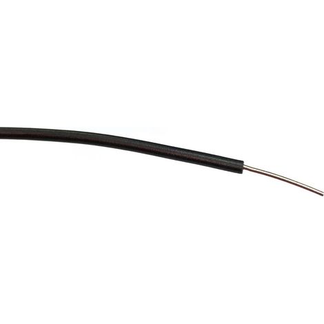 Fil électrique RS PRO BS4808 0,26 mm² 23 AWG, 1 kV c.a., PVC Noir, 100m ( Prix pour Bobine de 100 )