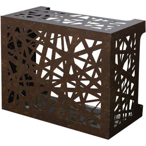 Housse de protection pour climatiseur extérieur avec film aluminium réfléchissant pour climatiseurs muraux, protection contre la pluie et le soleil, 80 x 40 cm.