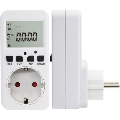 Zeitschaltuhr mit Dämmerungsschalter für Schuko-Steckdose 230 V 50 Hz max. 16 A (1/5)