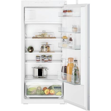 Siemens iQ100 KI42LNSE0. Posizionamento dell'apparecchio: Da incasso, Colore del prodotto: Bianco, Cerniera porta: Destra. Capacità netta totale: 187 L, Classe climatica: SN-ST, Classe emissione ru... (1/3)
